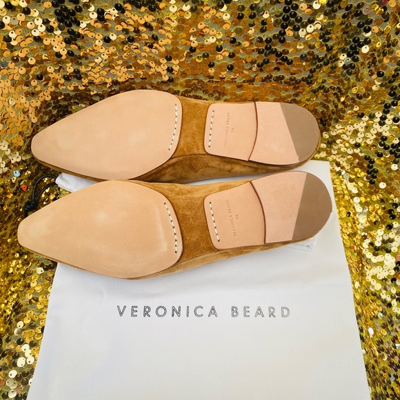 🤎💛VERONICA BEARD CHAMPLAIN CHAIN POINTED TOE FLATS💛🤎 - Picture 5 of 7